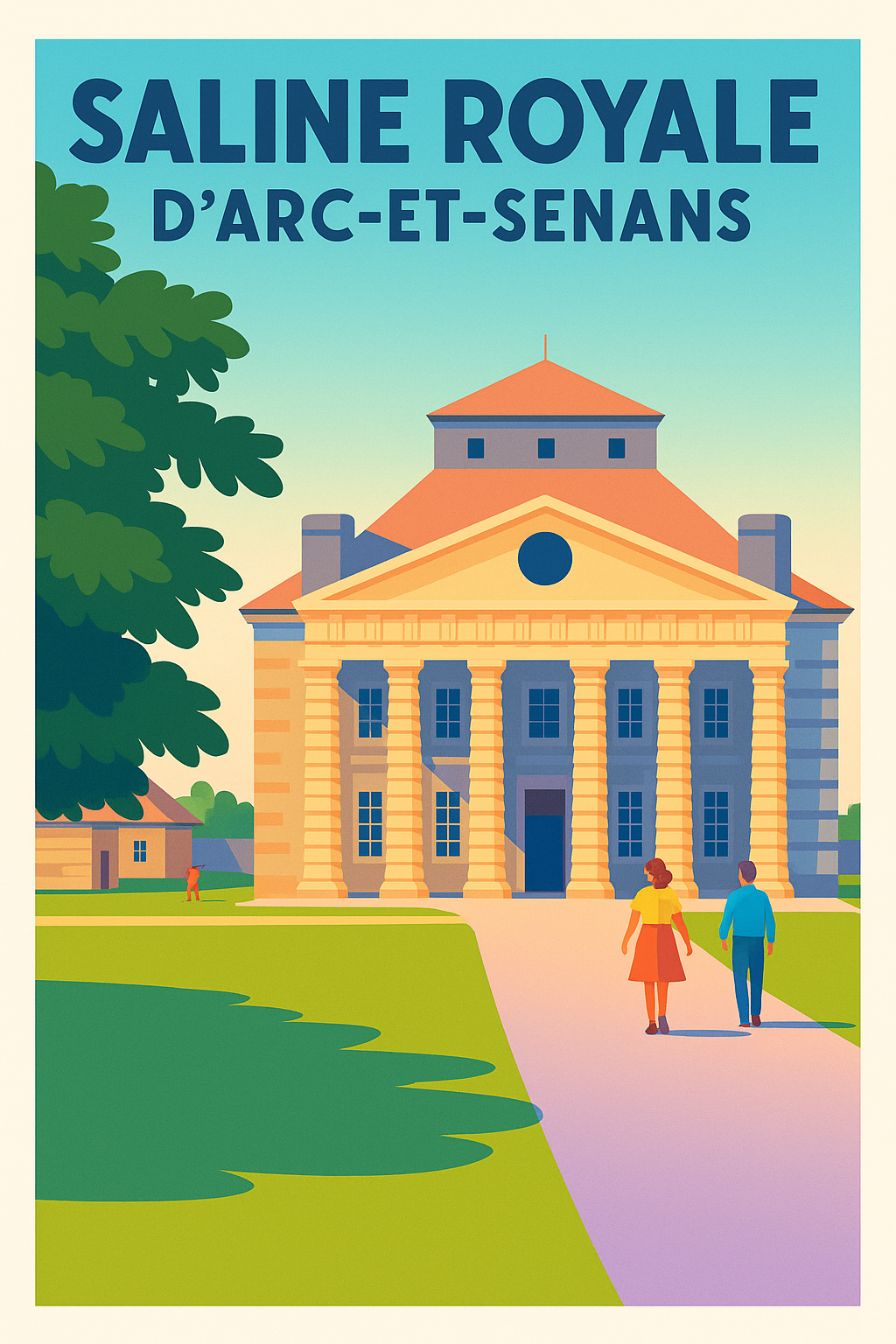 Affiche de Saline Royale d'Arc-et-Senans - L'élégance de l'architecture utopique