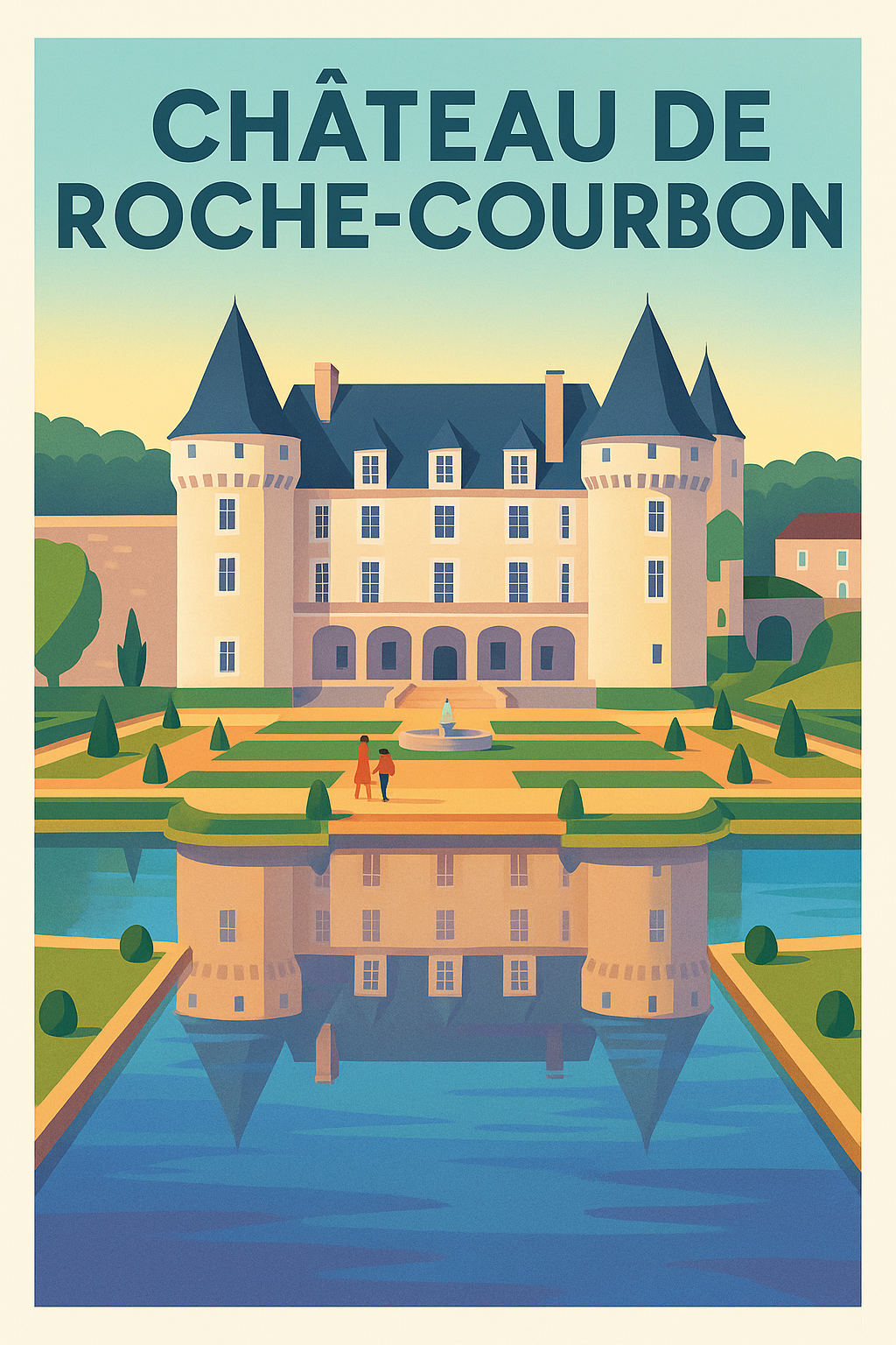 Affiche de Château de la Roche-Courbon - L'élégance de la Belle au bois dormant
