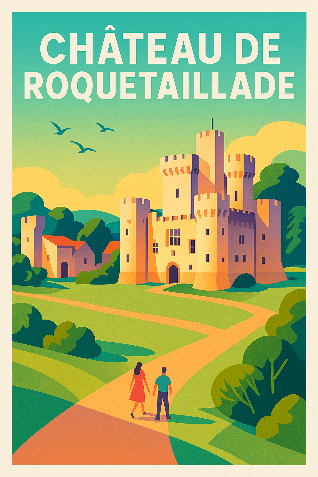 Affiche de Château de Roquetaillade - L'élégance médiévale au cœur de la Gironde