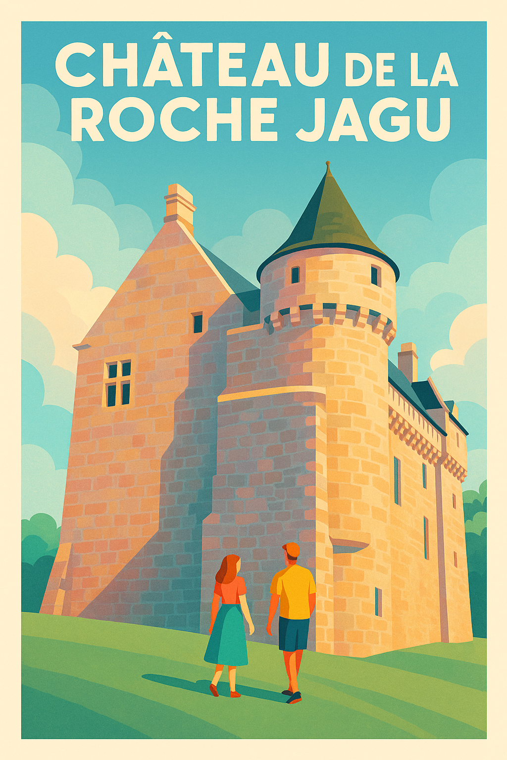 Affiche de Château de la Roche Jagu - L'élégance médiévale au cœur des Côtes-d'Armor