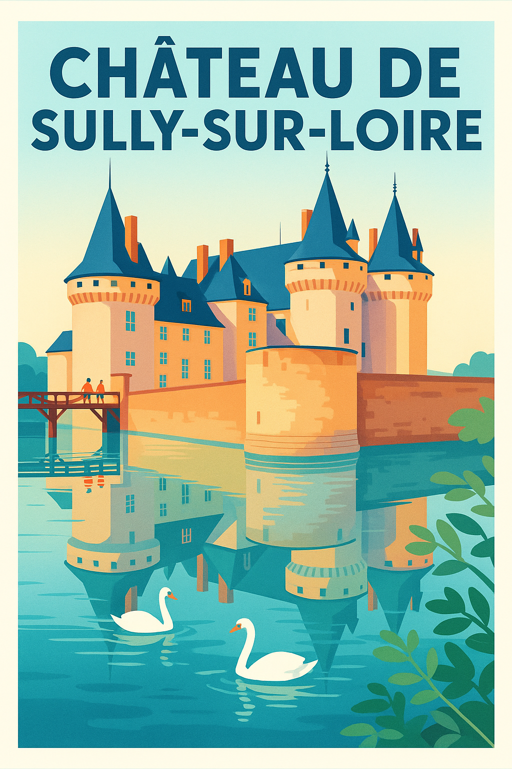 Affiche de Château de Sully-sur-Loire - L'élégance médiévale au fil de l'eau