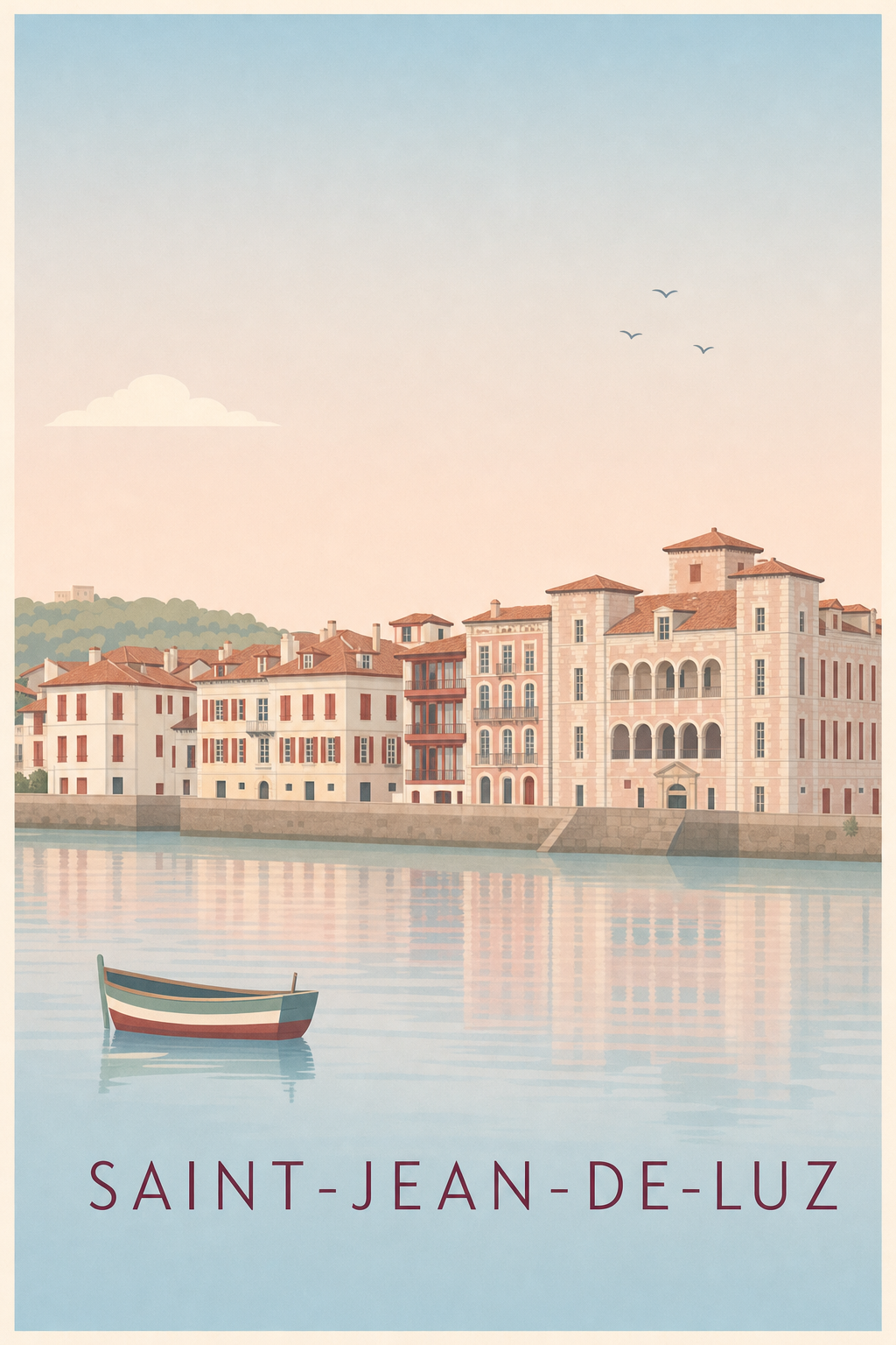 Affiche de Saint-Jean-de-Luz, poster Maison de l'Infante