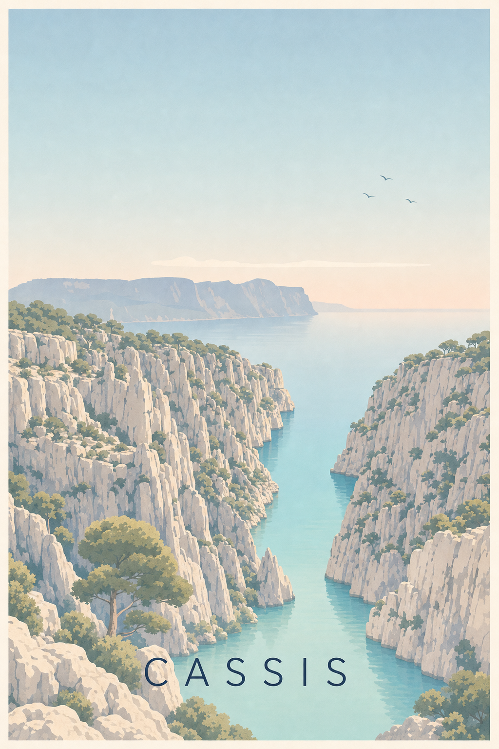 Affiche de Cassis, Calanque d'En-Vau