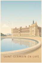 Affiche de Saint-Germain-en-Laye, poster du Château