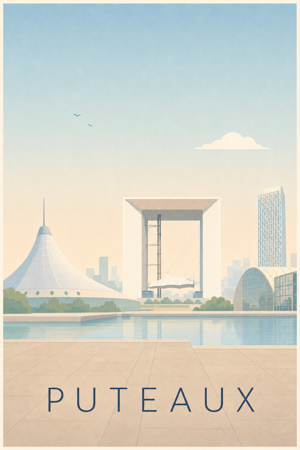Affiche de Puteaux, poster La Défense