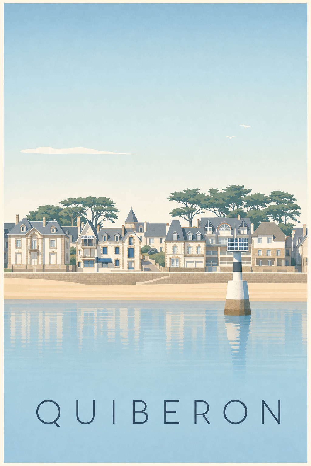 Affiche de Quiberon, poster Grande Plage