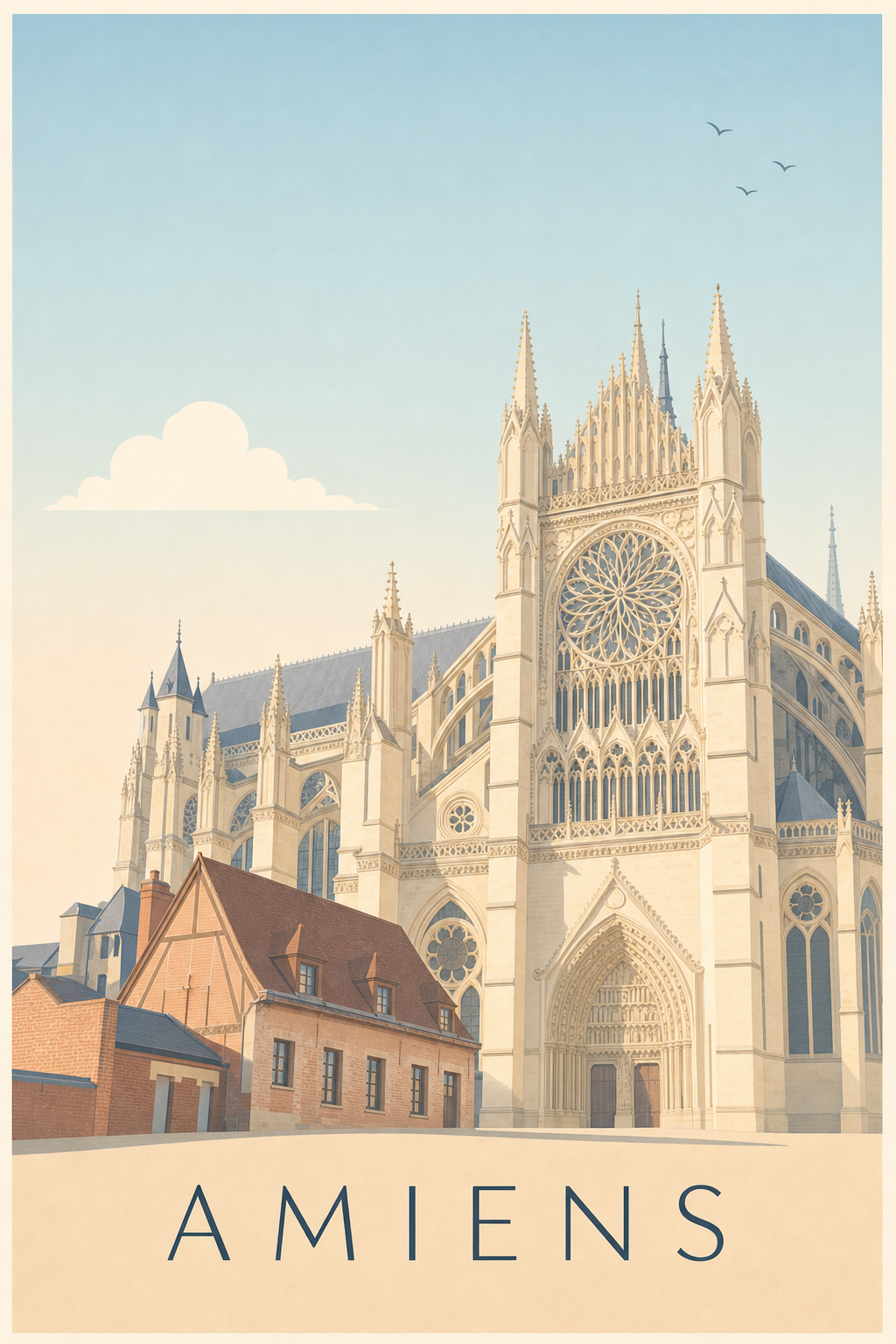 Affiche d'Amiens, Cathédrale gothique