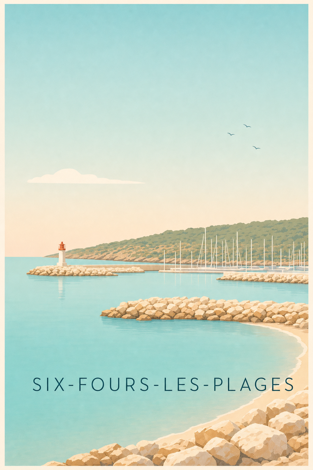 Affiche de Six-Fours-les-Plages, Port de la Coudoulière