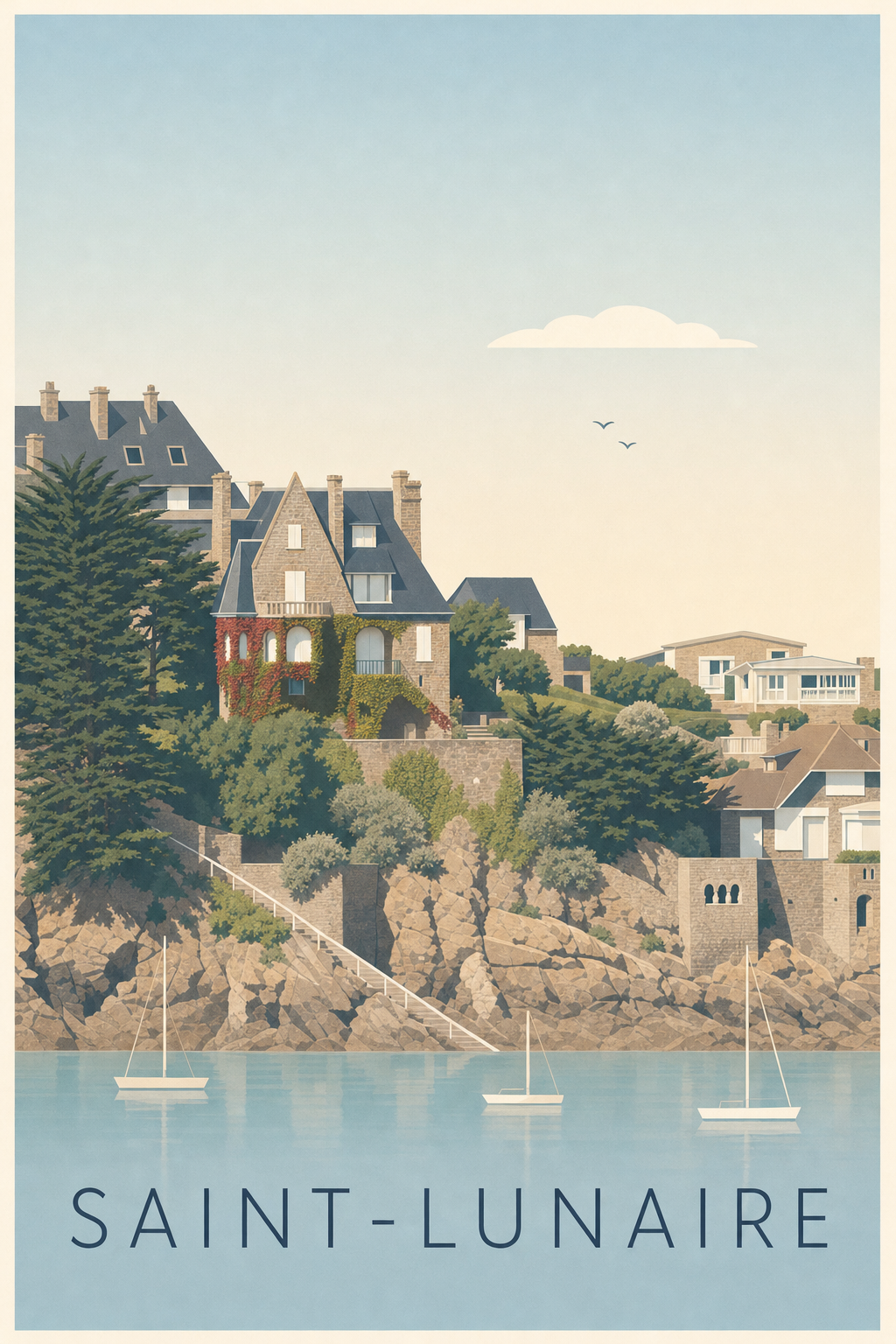 Affiche de Saint-Lunaire, poster du Grand Hôtel