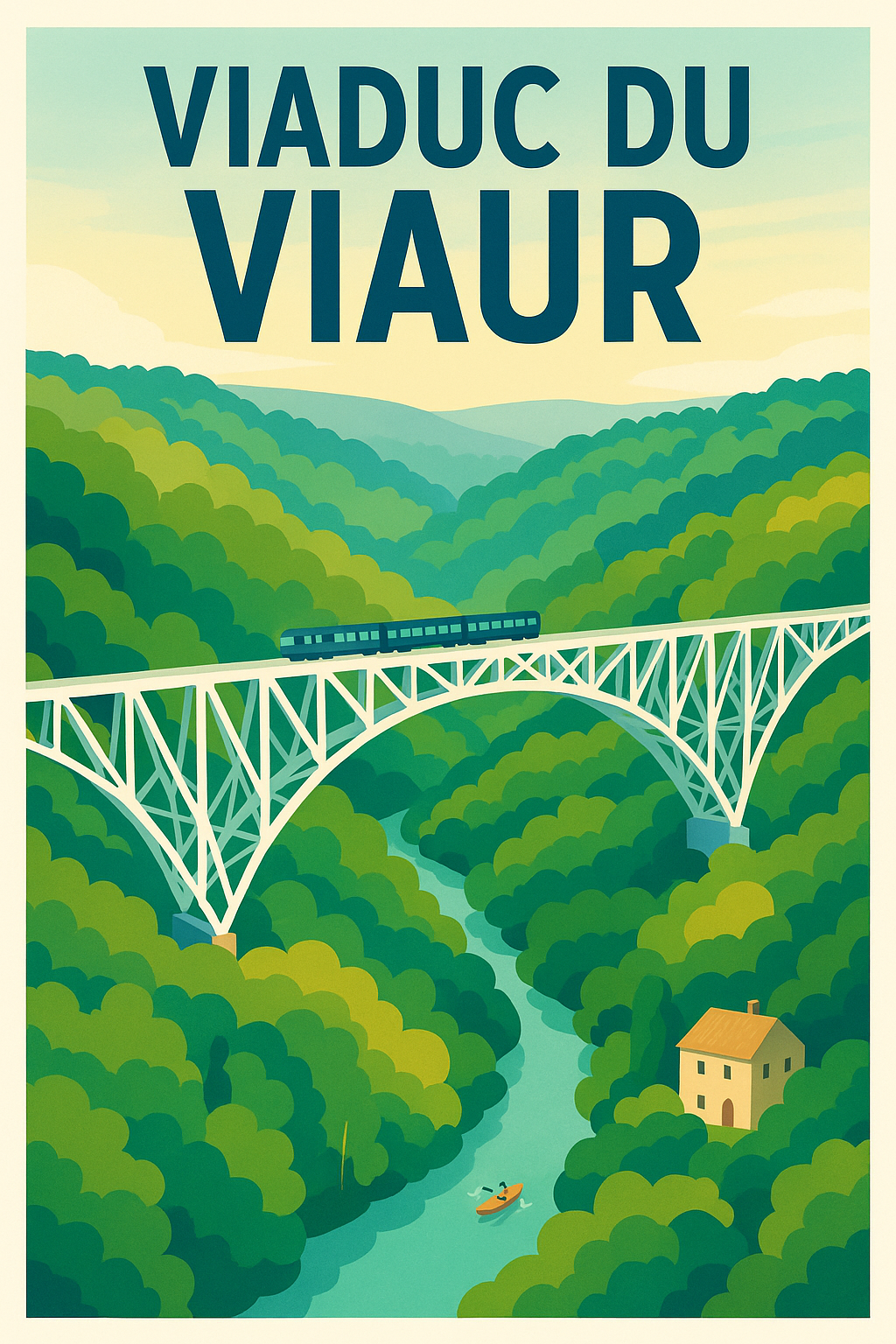 Affiche de Viaduc du Viaur - Une prouesse d'acier au cœur de la nature