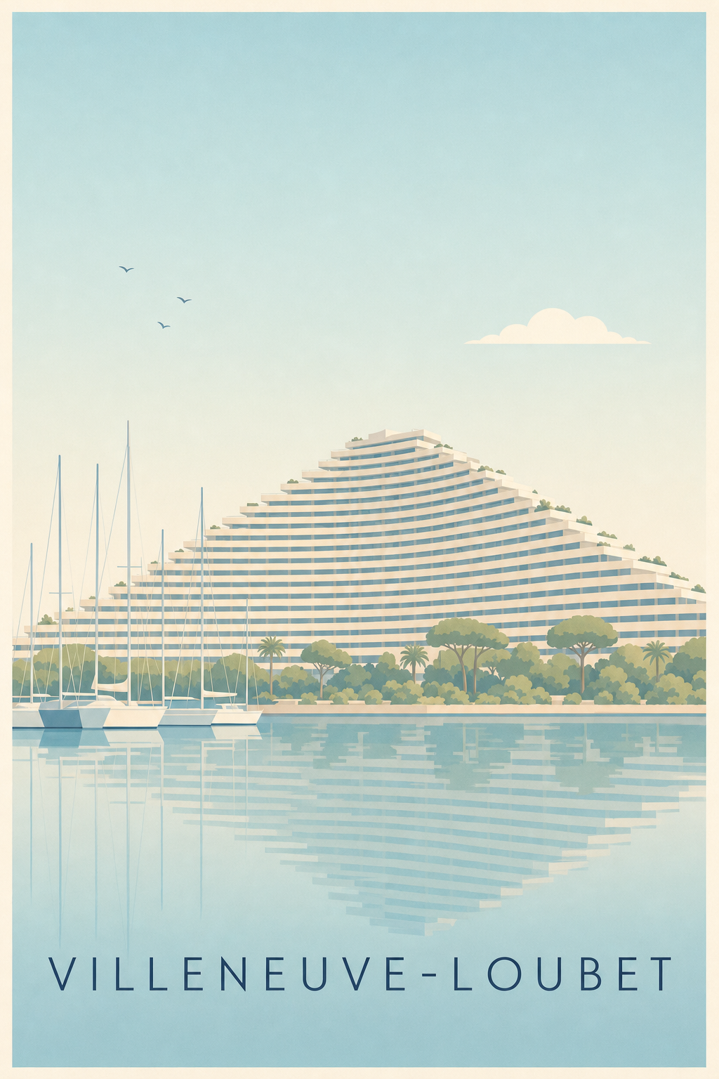 Affiche de Villeneuve-Loubet, Marina Baie des Anges