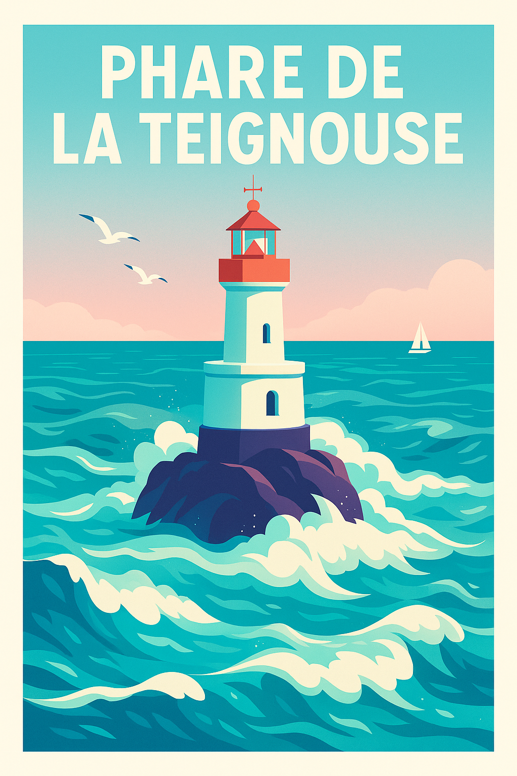 Affiche de Phare de la Teignouse - L'éclat majestueux de la Bretagne