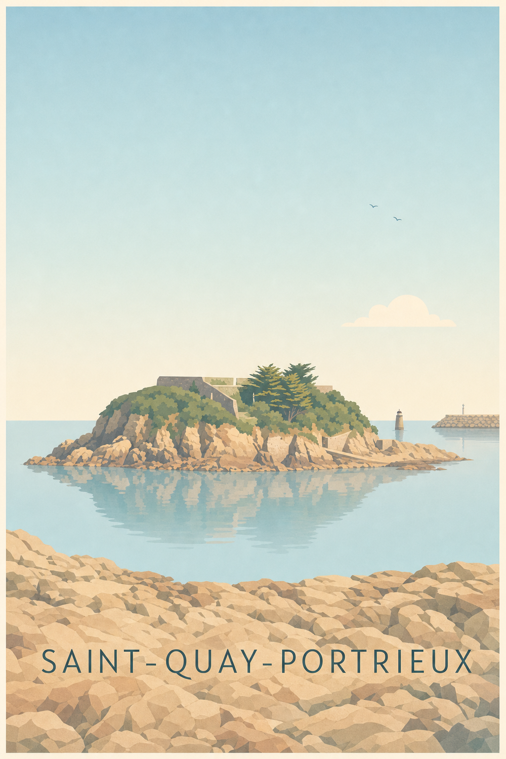 Affiche de Saint-Quay-Portrieux, l'Île de la Comtesse