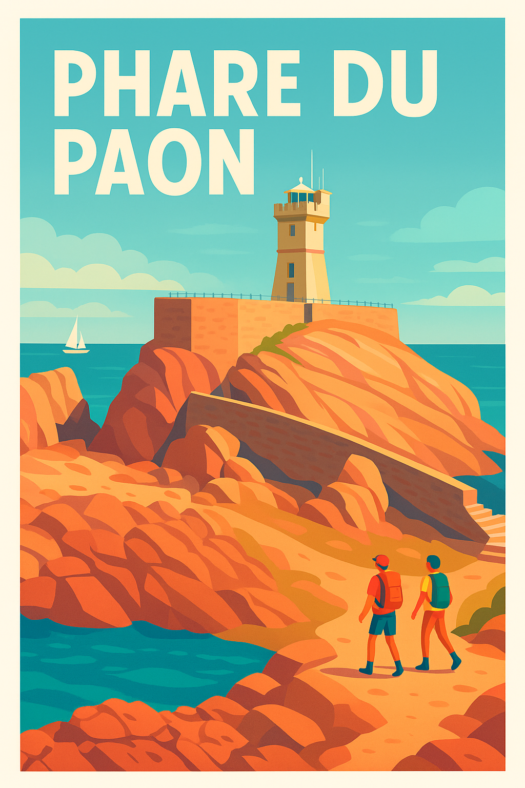 Affiche de Phare du Paon - L'éclat sauvage de l'Île de Bréhat