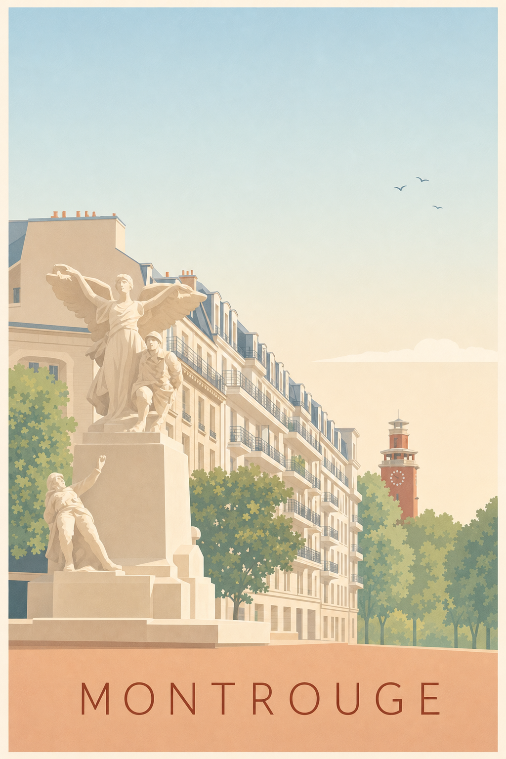Affiche de Montrouge, poster du Beffroi