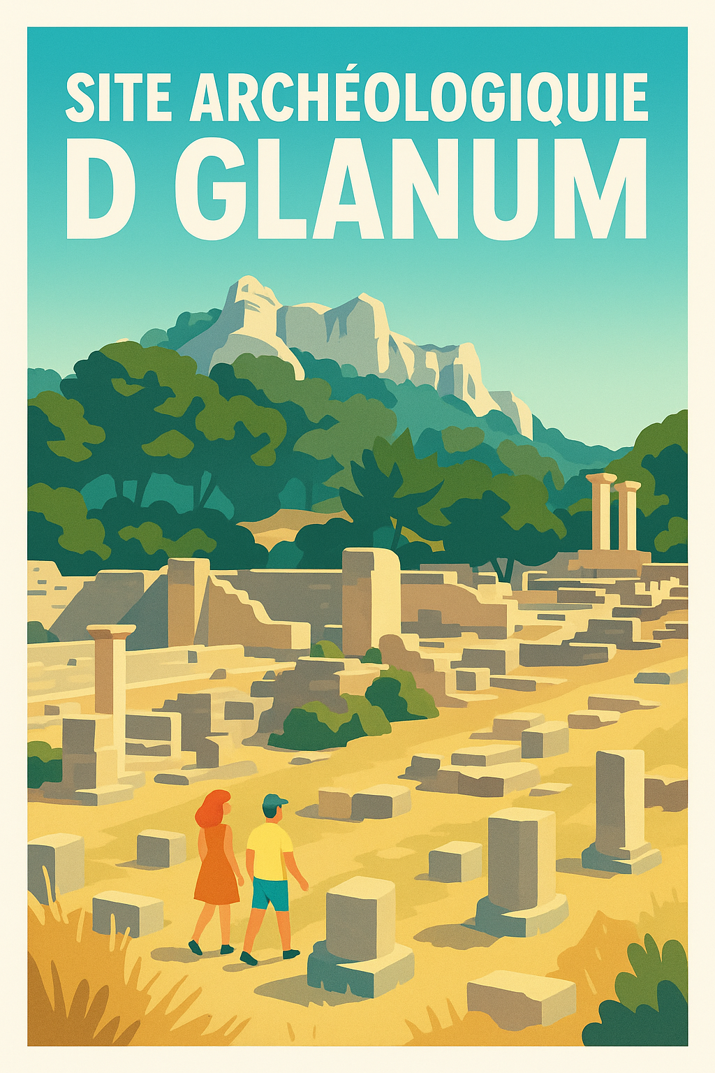 Affiche de Site archéologique de Glanum - Voyage au cœur de l'Antiquité provençale