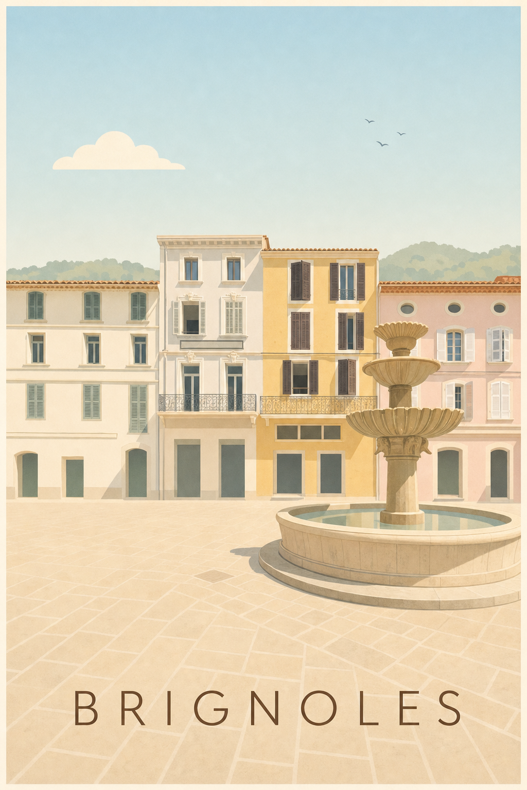 Affiche de Brignoles, poster ville du Var