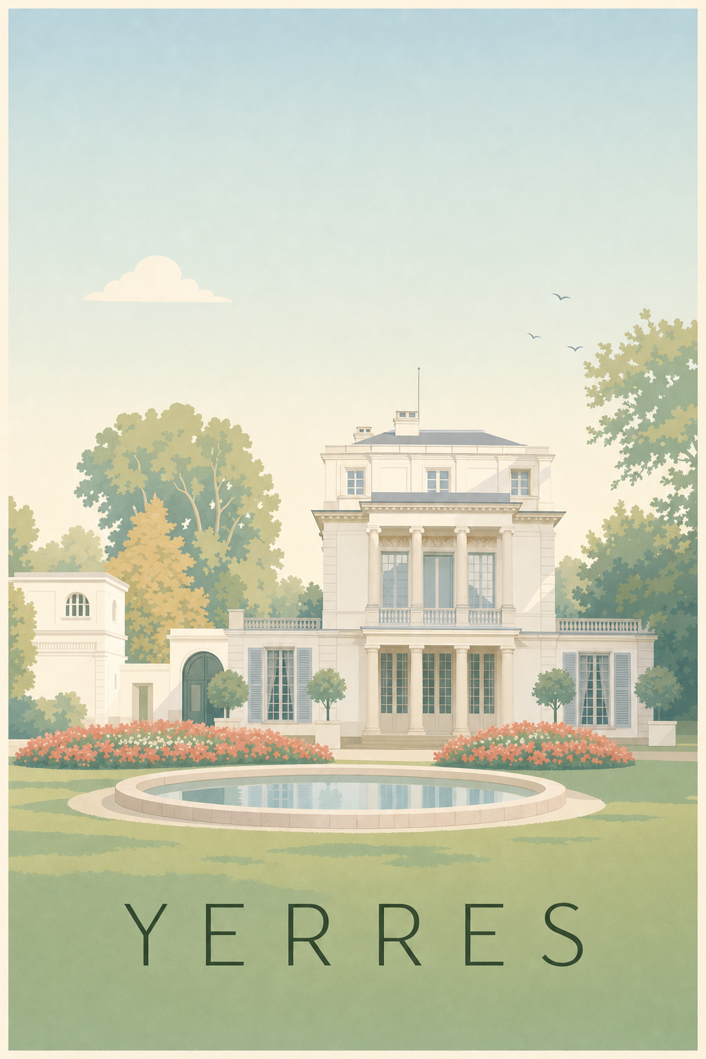 Affiche de Yerres, poster de la Propriété Caillebotte