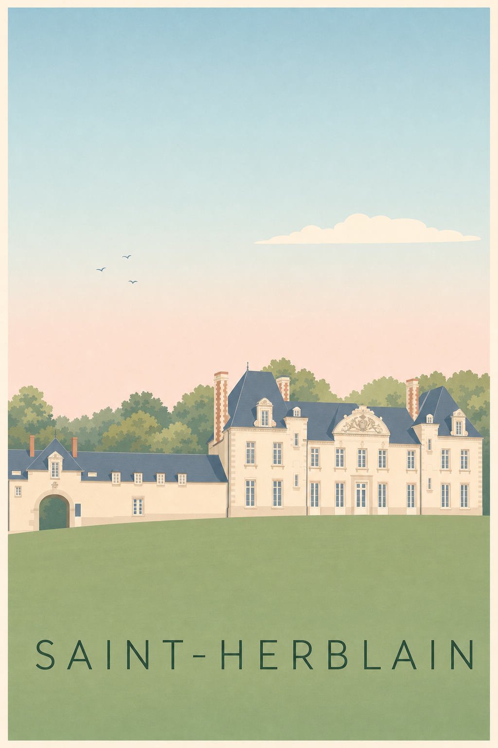 Affiche de Saint-Herblain, le Château de la Gournerie