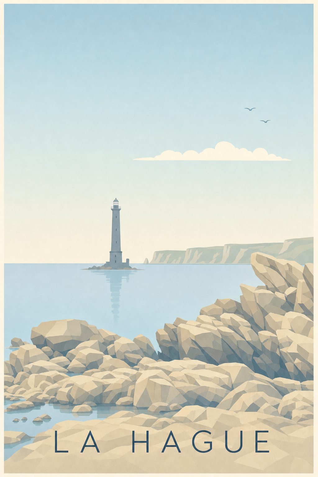 Affiche de La Hague, poster phare de Goury