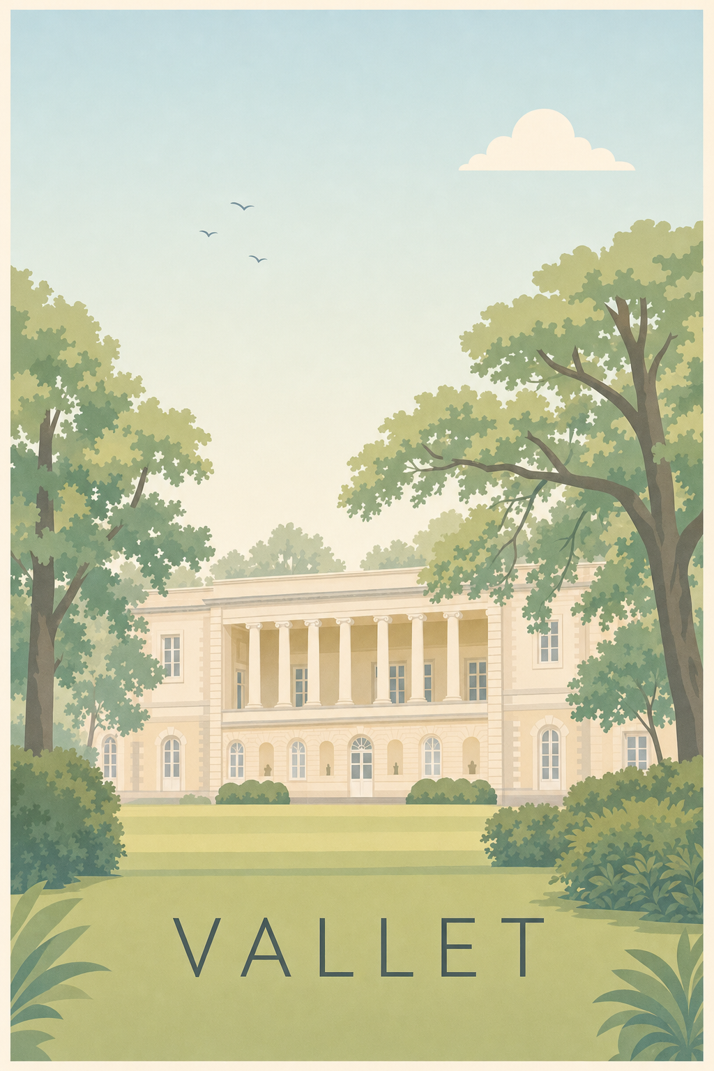 Affiche de Vallet, poster du Château de la Noë