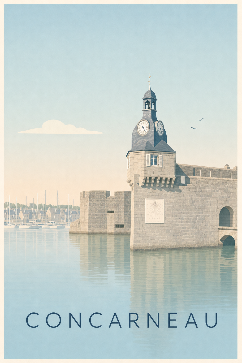 Affiche de Concarneau, poster la Ville Close