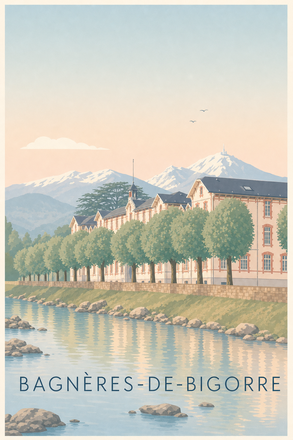 Affiche de Bagnères-de-Bigorre, poster Pic du Midi