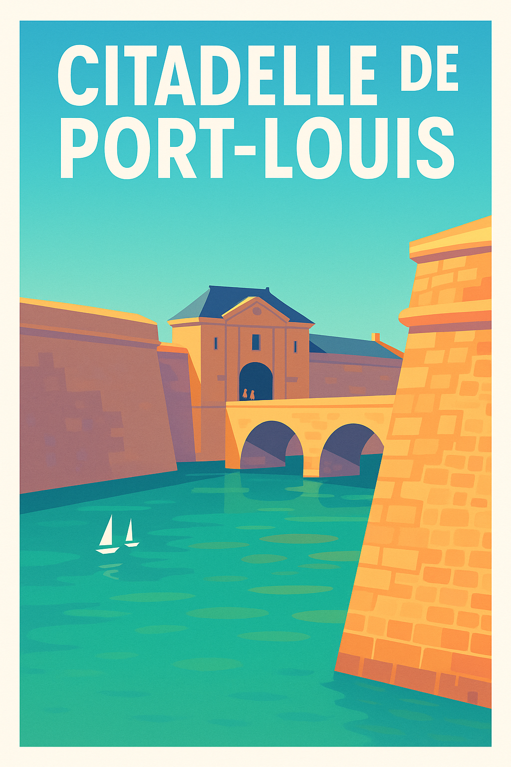 Affiche de Citadelle de Port-Louis - L'élégance historique de la rade