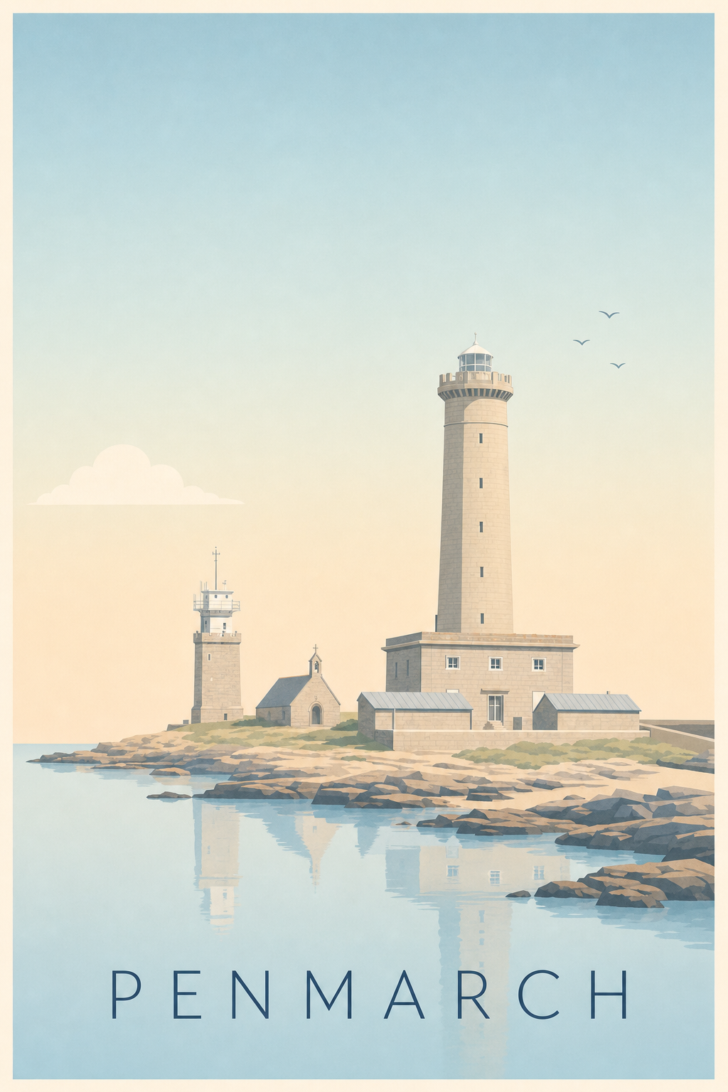 Affiche de Penmarch, le phare d'Eckmühl