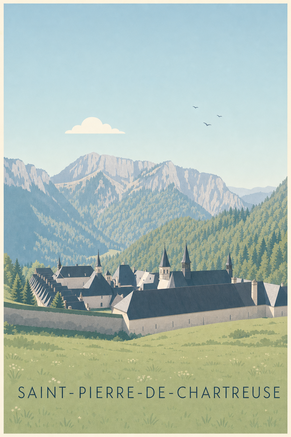 Affiche de Saint-Pierre-de-Chartreuse, le monastère