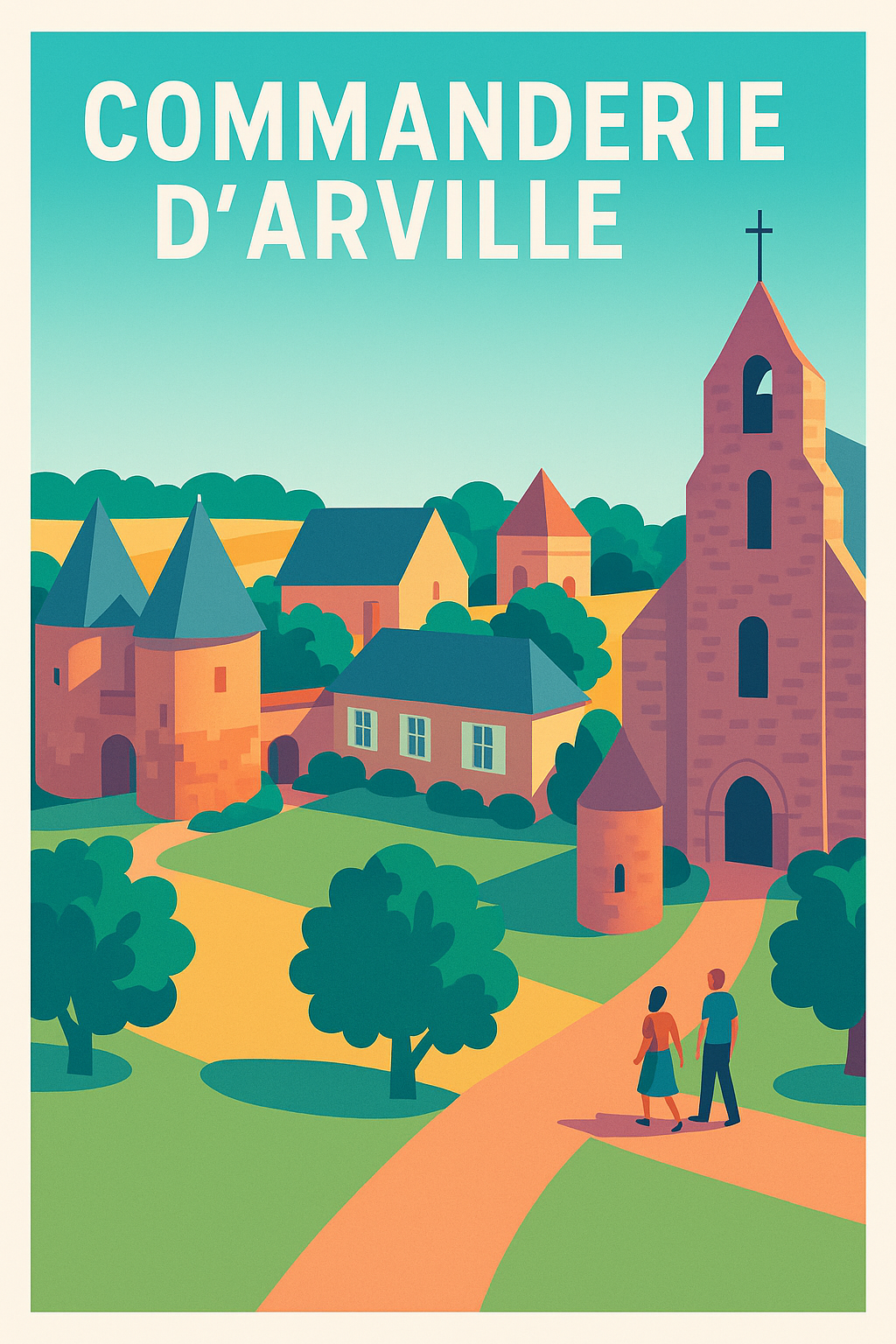 Affiche de Commanderie d'Arville - L'histoire templière au cœur de la nature