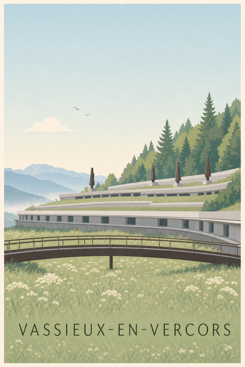 Affiche de Vassieux-en-Vercors, poster Mémorial