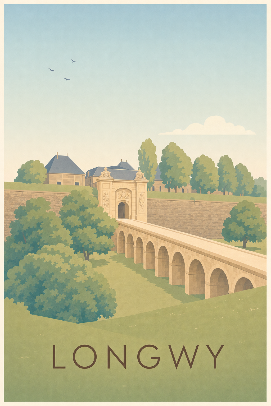 Affiche de Longwy, poster Porte de France