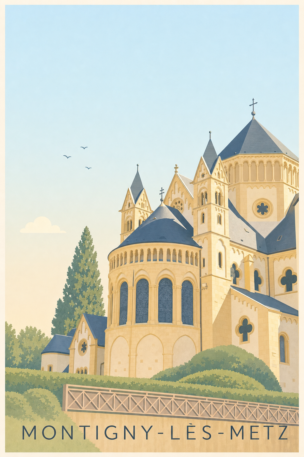 Affiche de Montigny-lès-Metz, poster Saint-Joseph