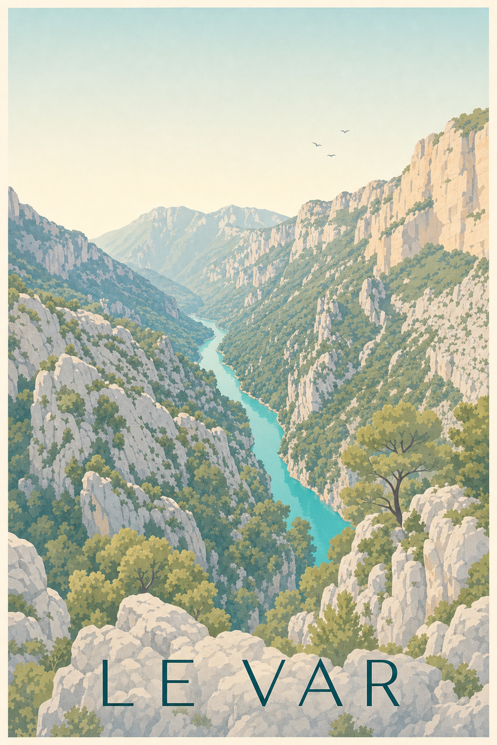 Affiche du Var, poster Gorges du Verdon