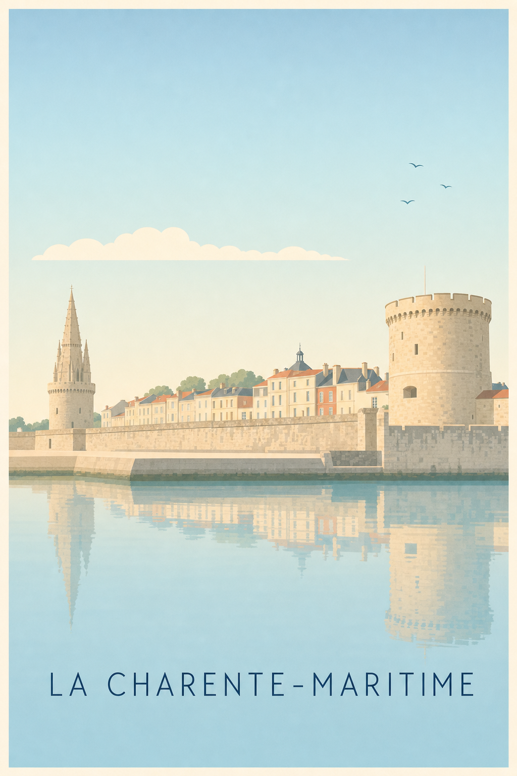 Affiche de la Charente-Maritime, poster La Rochelle
