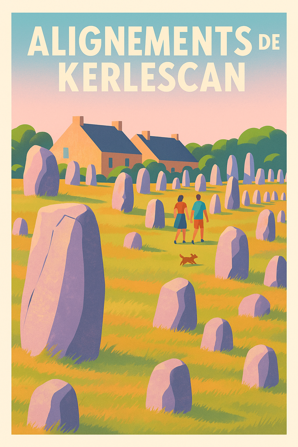 Affiche de Alignements de Kerlescan - Mystère et poésie au cœur de Carnac