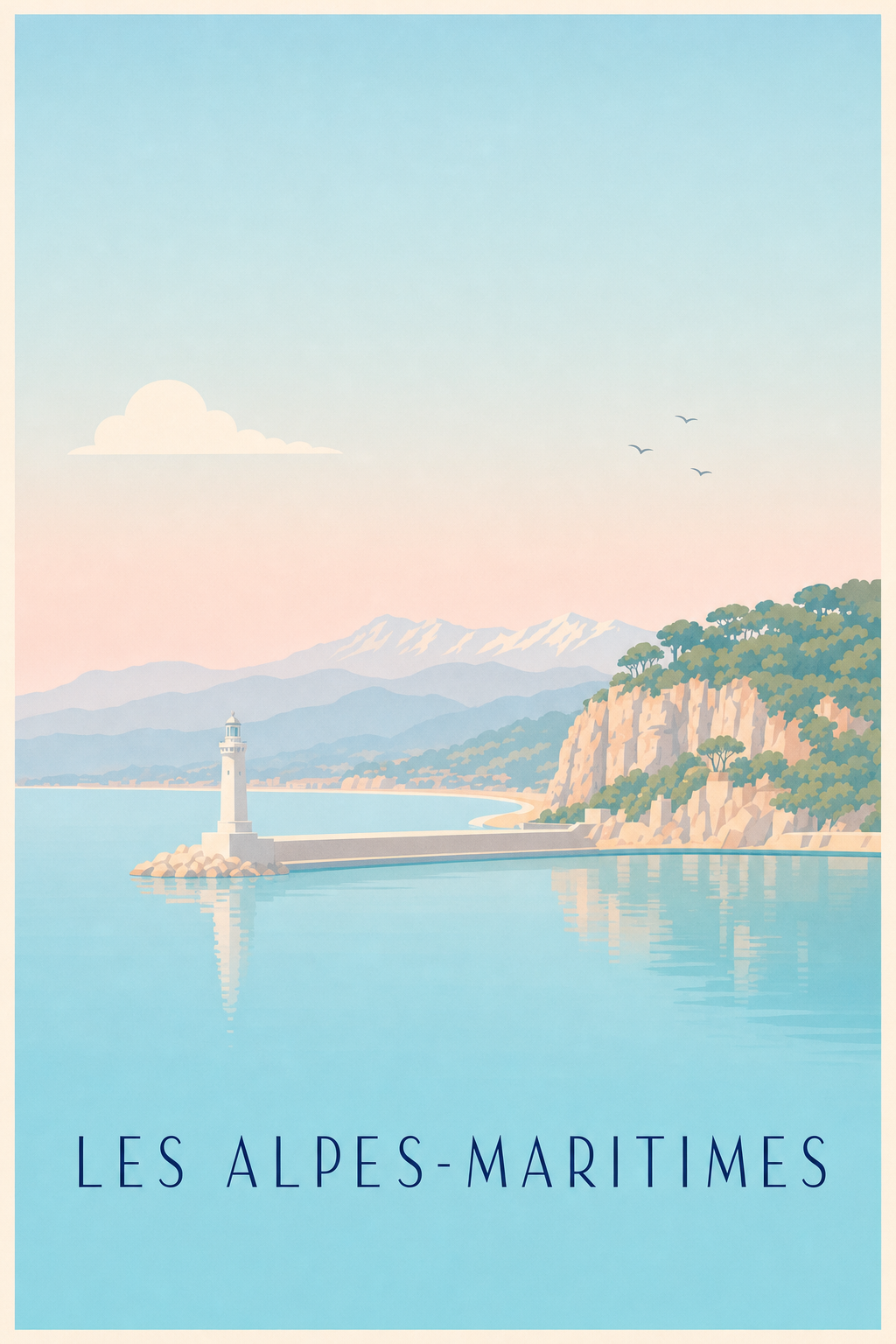 Affiche des Alpes-Maritimes, poster de nature préservée