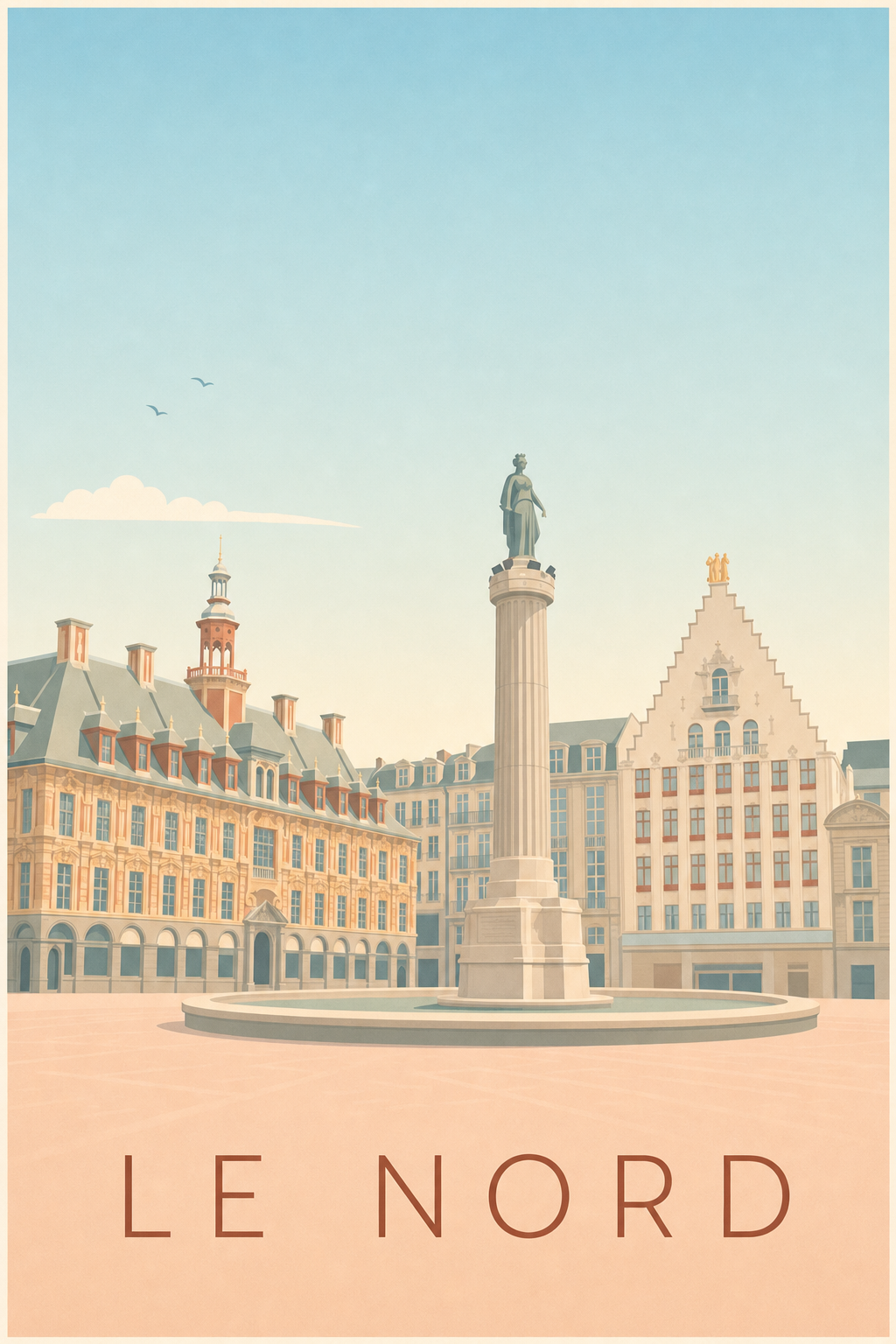Affiche Le Nord, poster de Lille