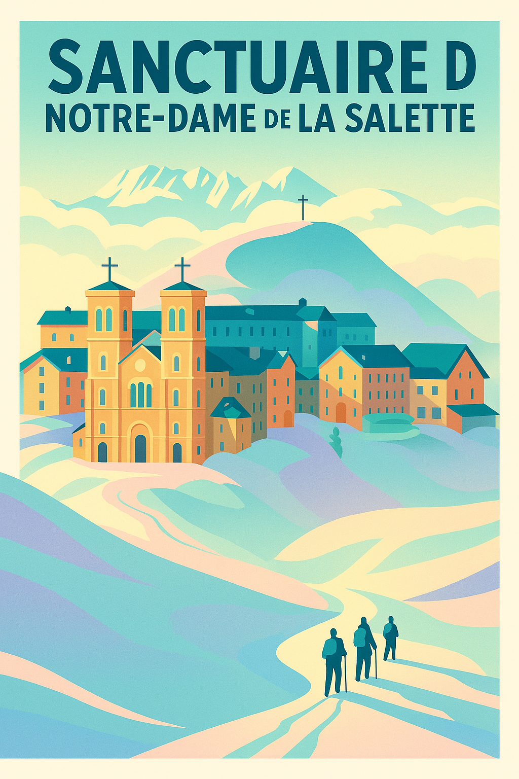 Affiche de Notre-Dame de La Salette - Sérénité et sommets sacrés