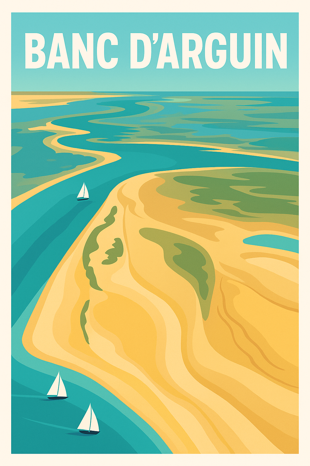 Affiche de Banc d'Arguin - L'évasion entre dunes et océan