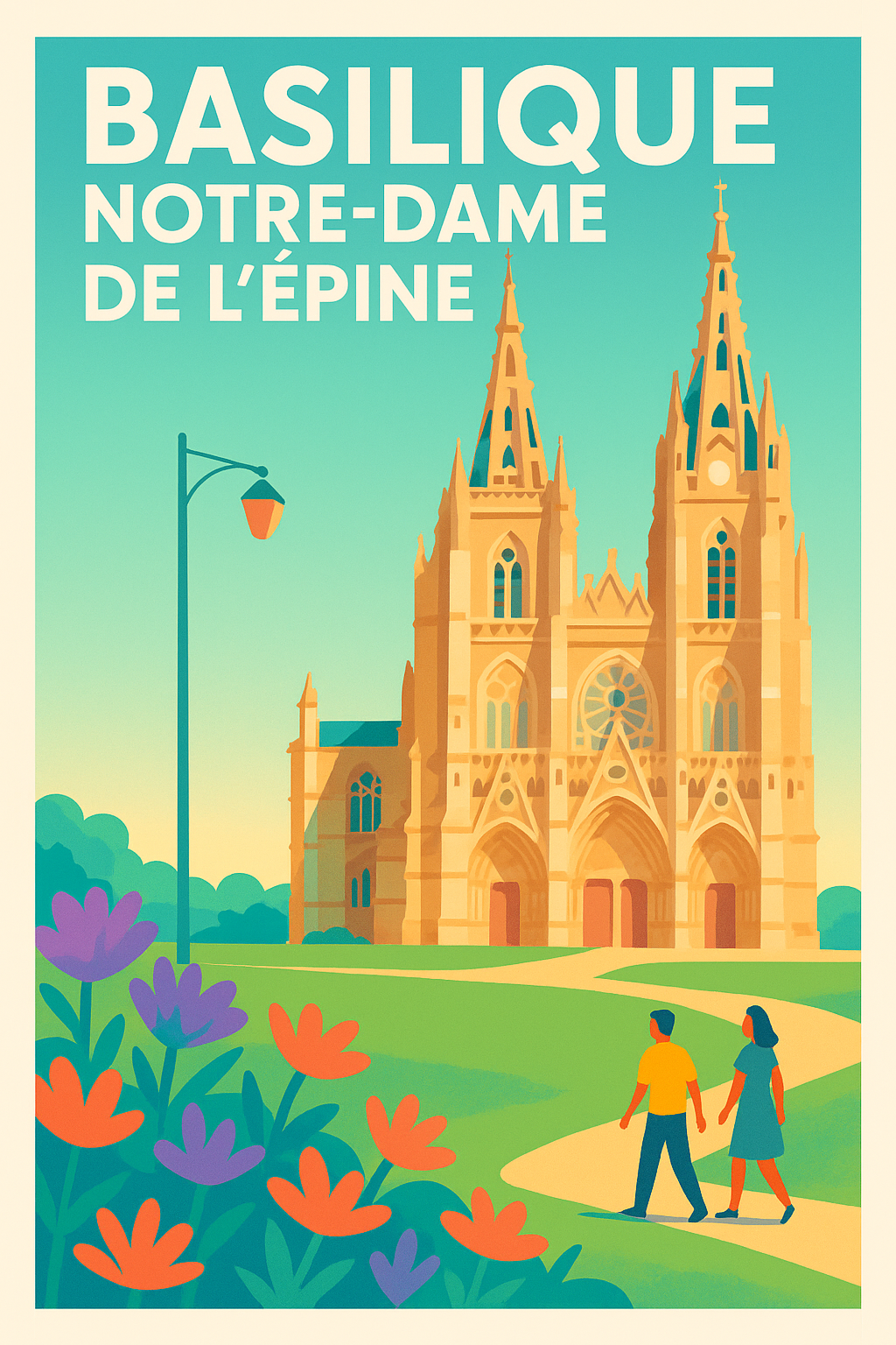 Affiche de L'Épine - Majestueuse Basilique Notre-Dame