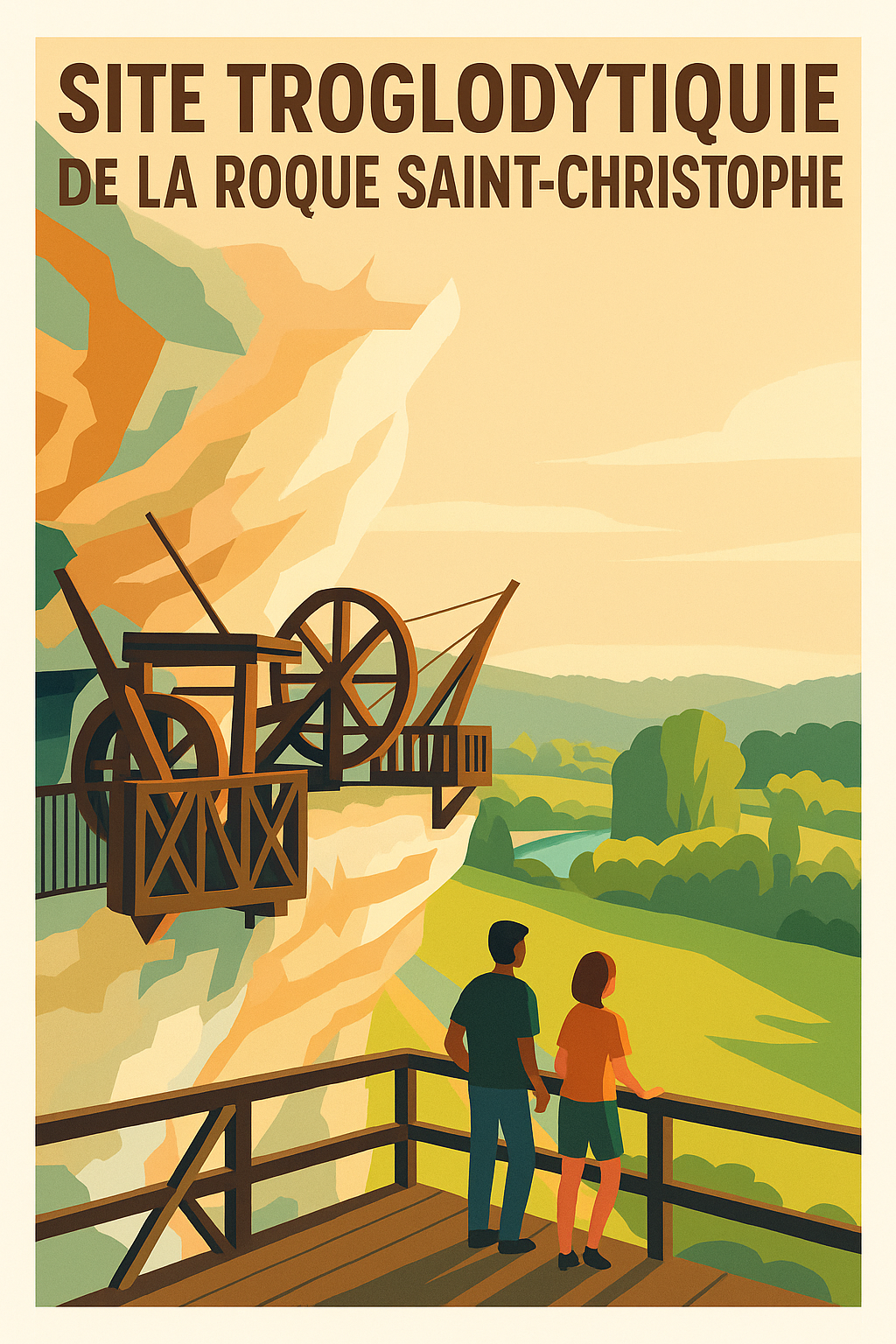Affiche de La Roque Saint-Christophe - Voyage au cœur de la Préhistoire