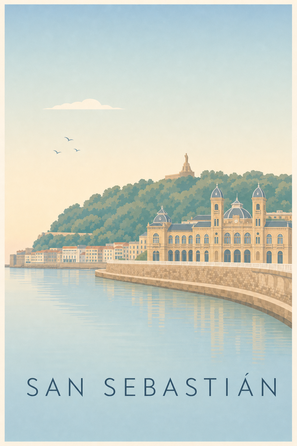 Affiche de San Sebastián, poster baie calme