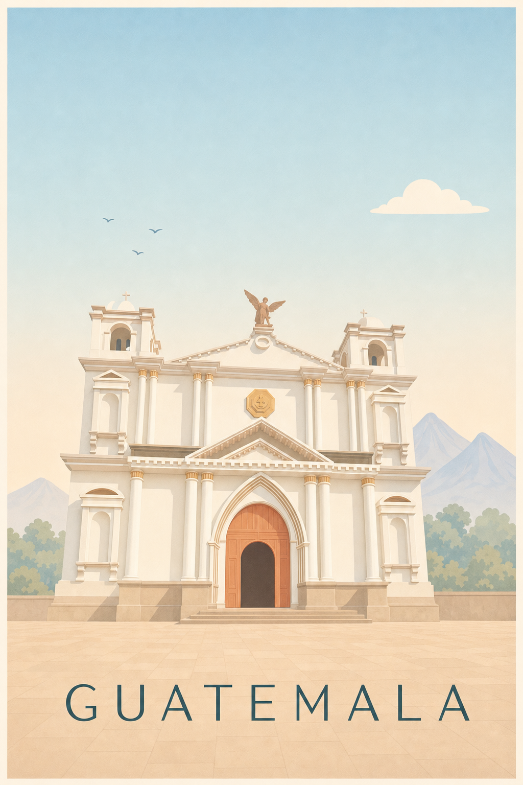 Affiche du Guatemala, poster calme