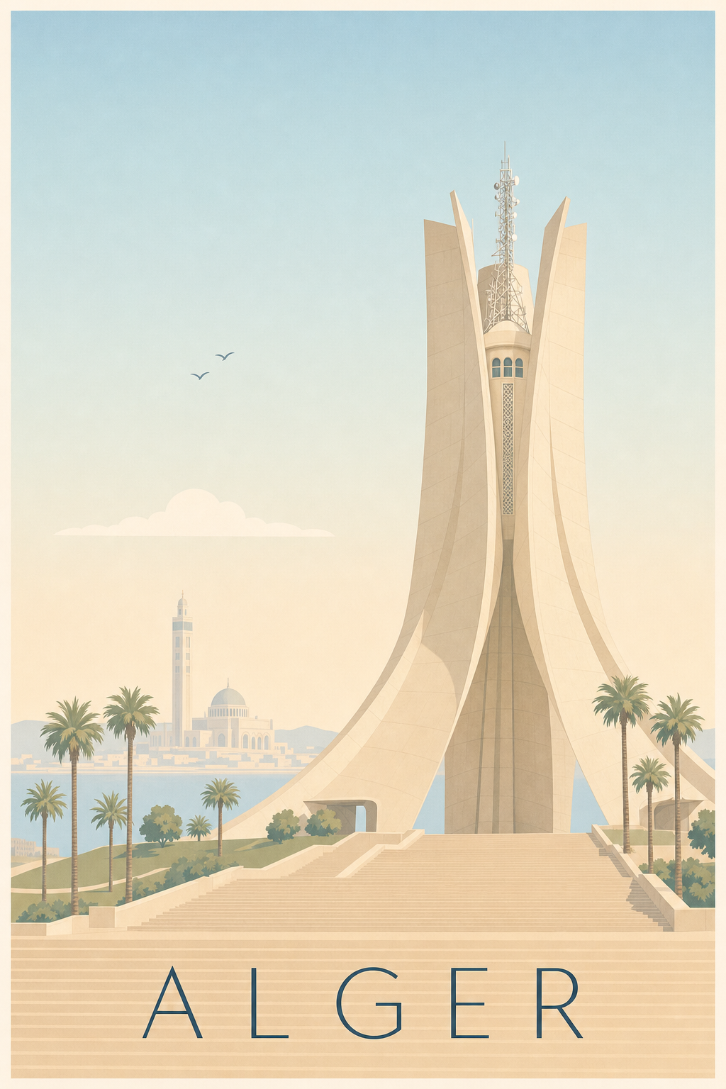 Affiche d'Alger, Mémorial du Martyr