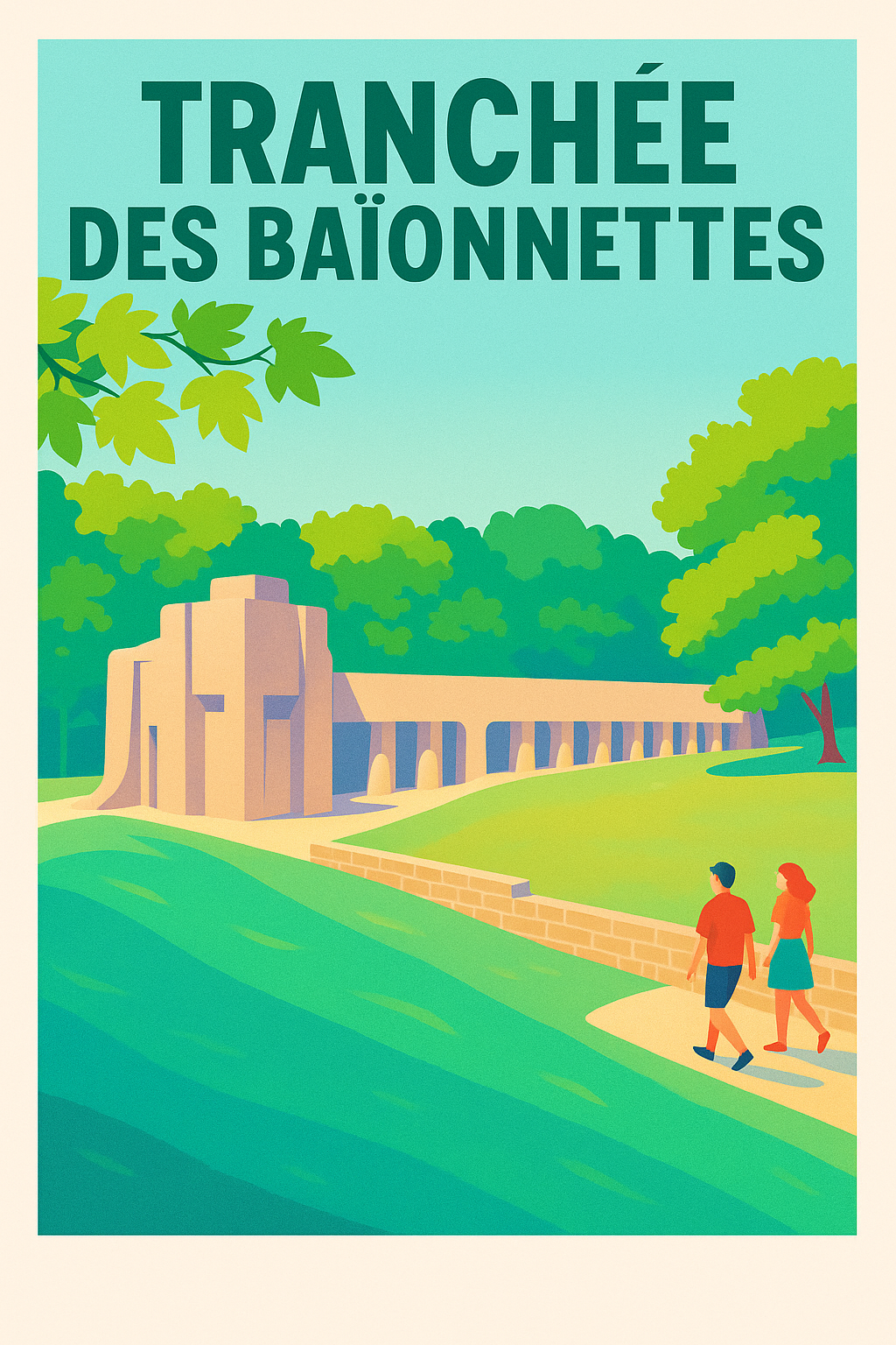 Affiche de Tranchée des Baïonnettes - Un hommage solennel au cœur de Verdun