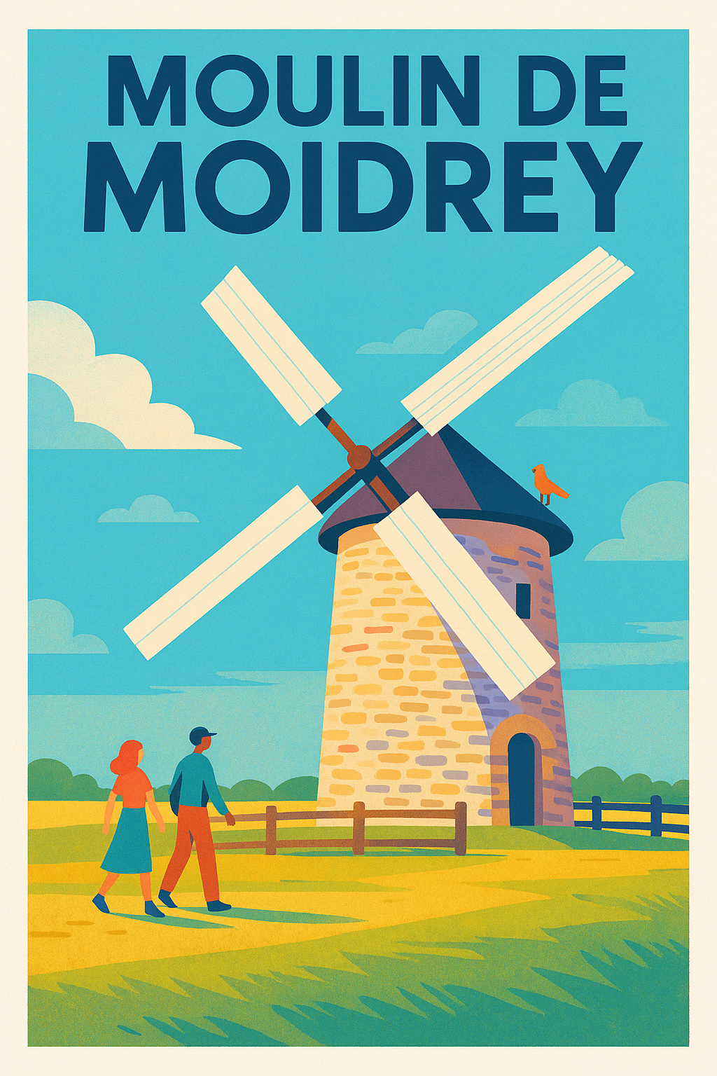 Affiche de Moulin de Moidrey - L'élégance du patrimoine normand