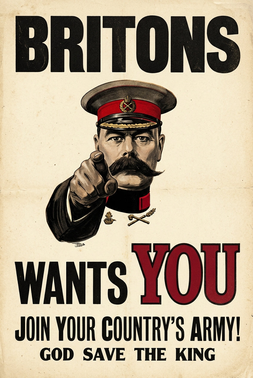 Affiche de Lord Kitchener propagande, poster doigt pointé