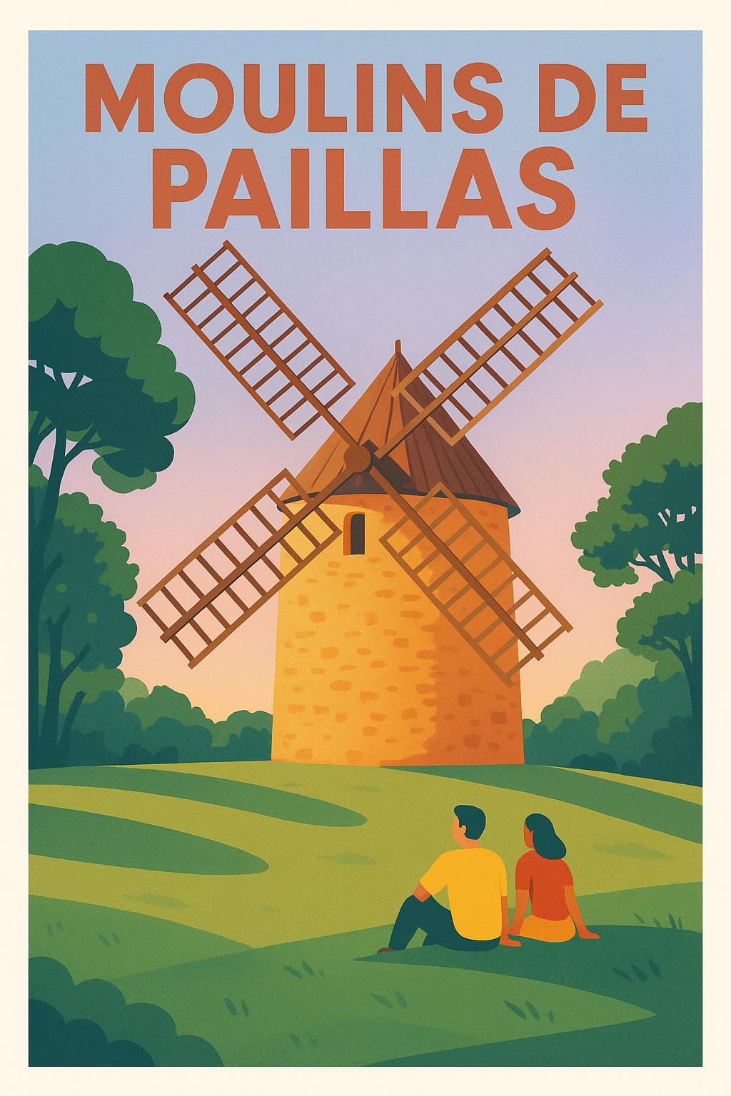 Affiche de Moulins de Paillas - Le charme authentique de la Provence